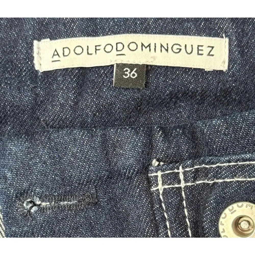 ADOLFO DOMINGUEZ Womens Dark Wash Denim Wrap‎ Maxi Skirt Size 36 / US Sz 2